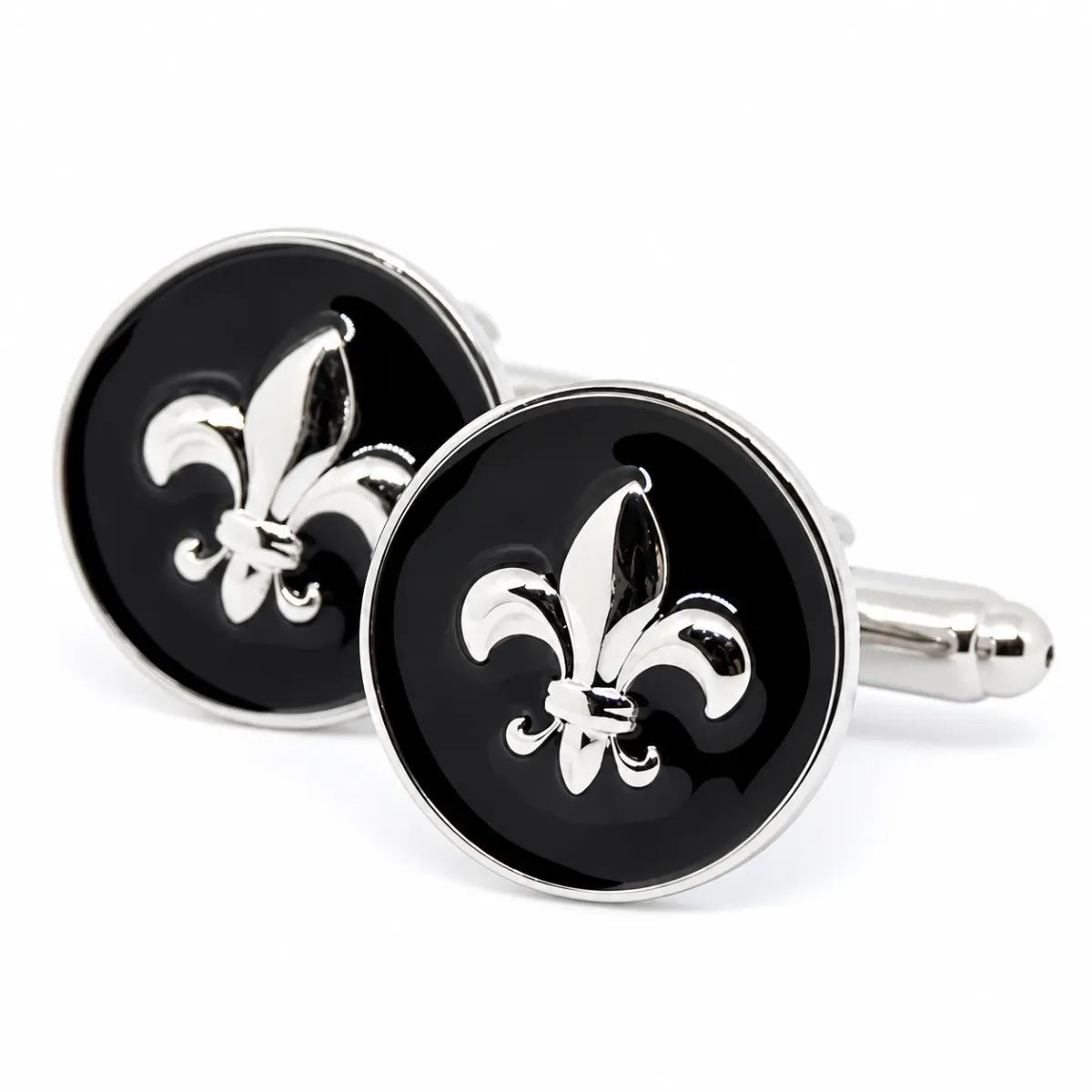 Ronde manchetknopen - Fleur de lis
