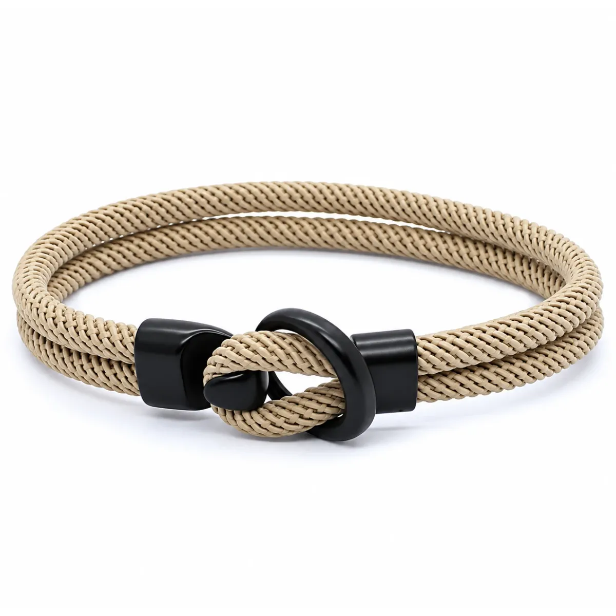 Heren armband touw - khaki