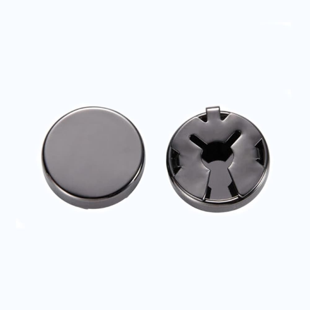 Button cover manchetknoop - zwart