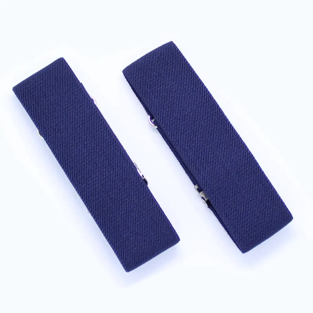 Mouwophouder - brede donker blauwe mouwophouders