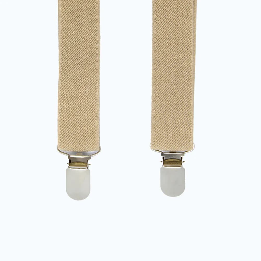 Bretels heren - beige