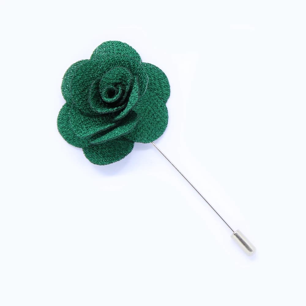 Reversspeld - stoffen bloem groen