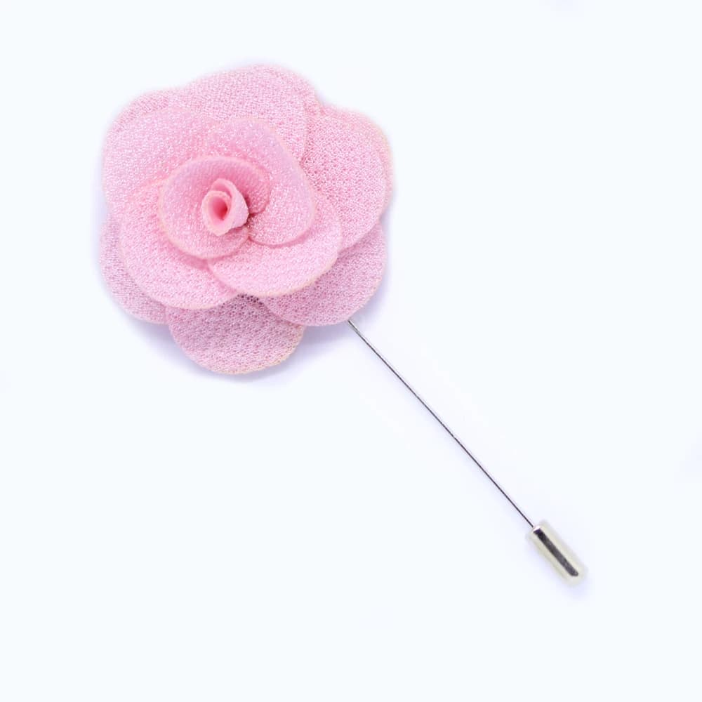 Reversspeld - stoffen bloem licht roze