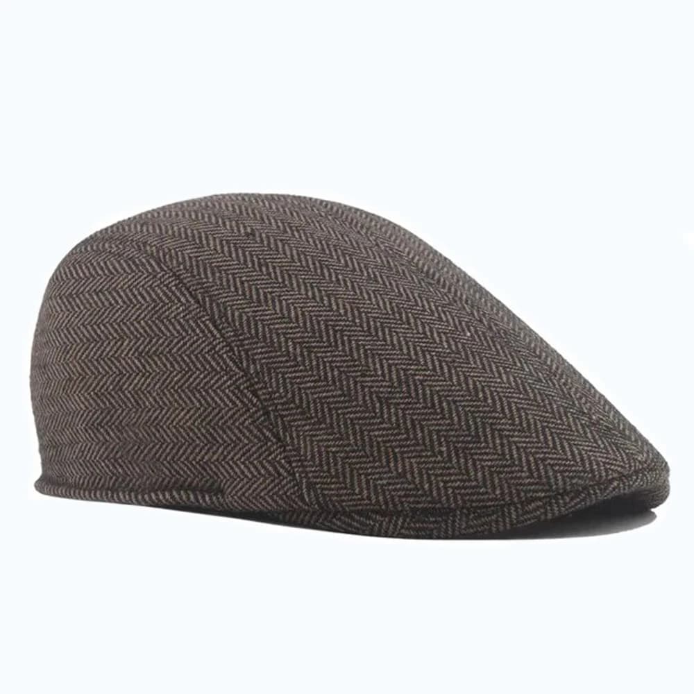 Flat cap - vintage coffee