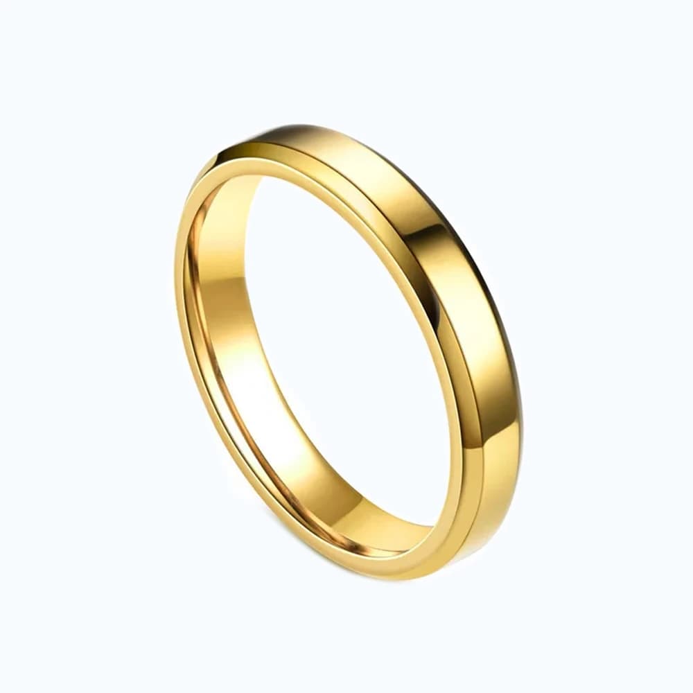 Smalle heren ring - basic goudkleurig