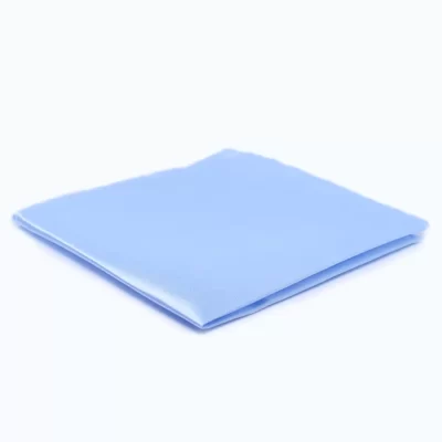 Silk satin zijden pochet - baby blauw 20x20 cm