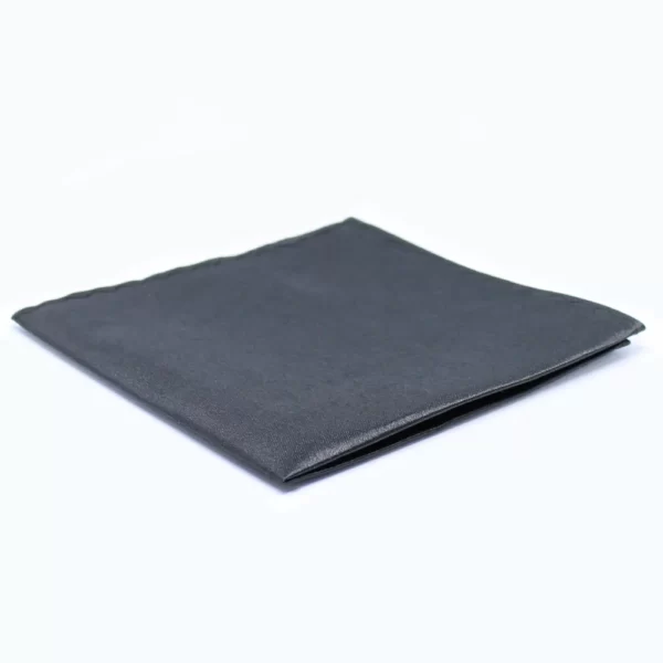 Silk satin zijden pochet - zwart 20x20 cm