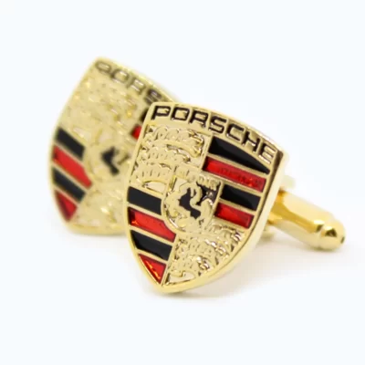 Porsche manchetknopen - goud