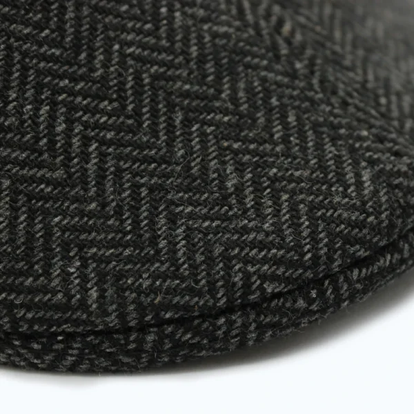 Flat cap – vintage donker grijs