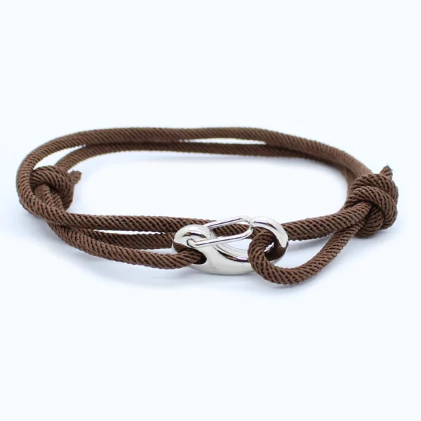 Heren armband touw aanpasbaar - bruin